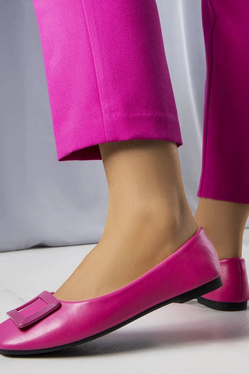 Ballerines roses avec boucle Sheller 2