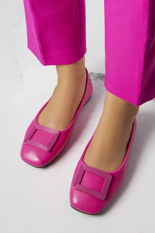 Ballerines roses avec boucle Sheller