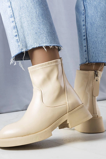 Bottines classiques Victoire beiges
