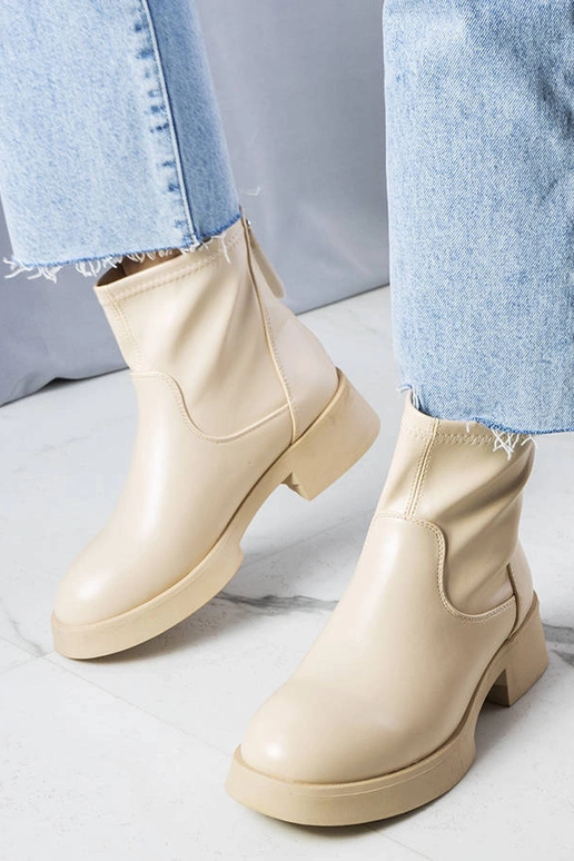 Bottines classiques Victoire beiges