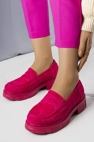 Bottes en simili daim roses Alacoque
