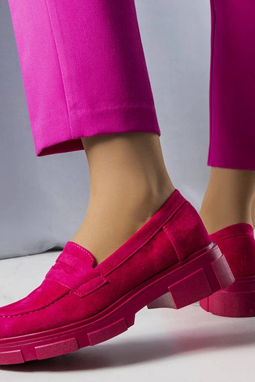 Bottes en simili daim roses Alacoque 2