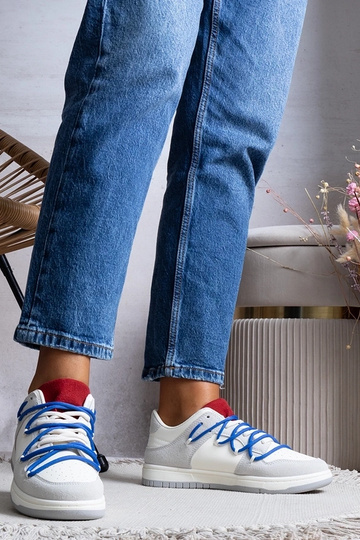 Baskets grises pour femmes baskets lacets Arcobaleno 2