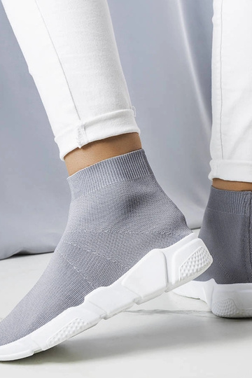 Baskets montantes grises... 2