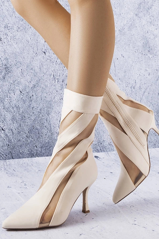 Bottines sable avec inserts...