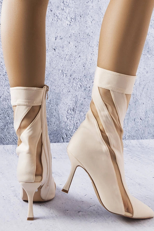 Bottines sable avec inserts...