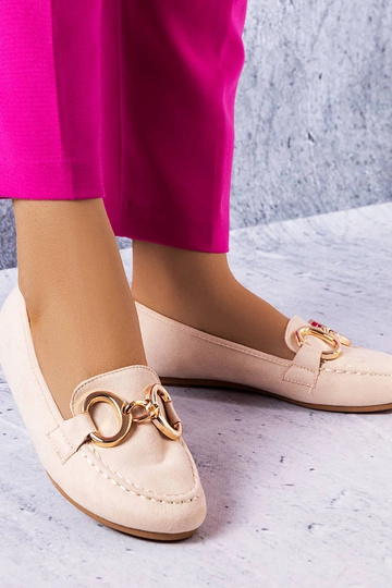 Mocassins classiques beiges...