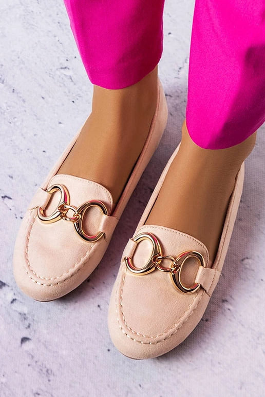 Mocassins classiques beiges Pitre