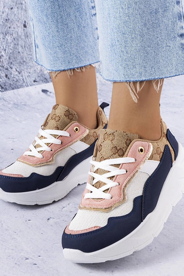 Baskets bleu marine avec...