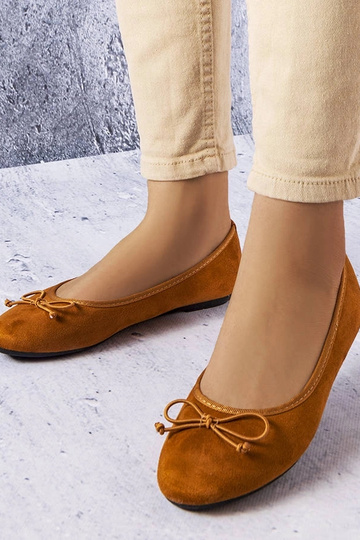 Ballerines marron à nœud Chandonnet