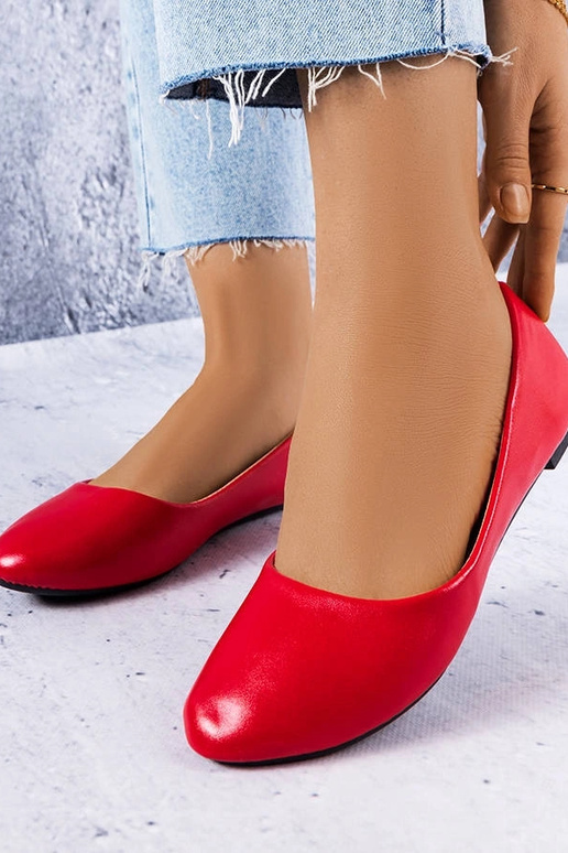 Ballerines classiques rouges Narcisse