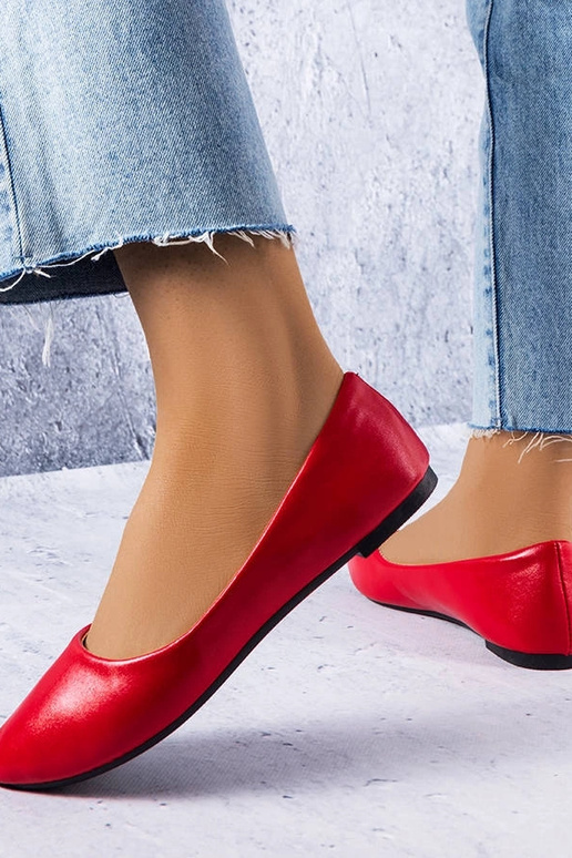 Ballerines classiques rouges Narcisse