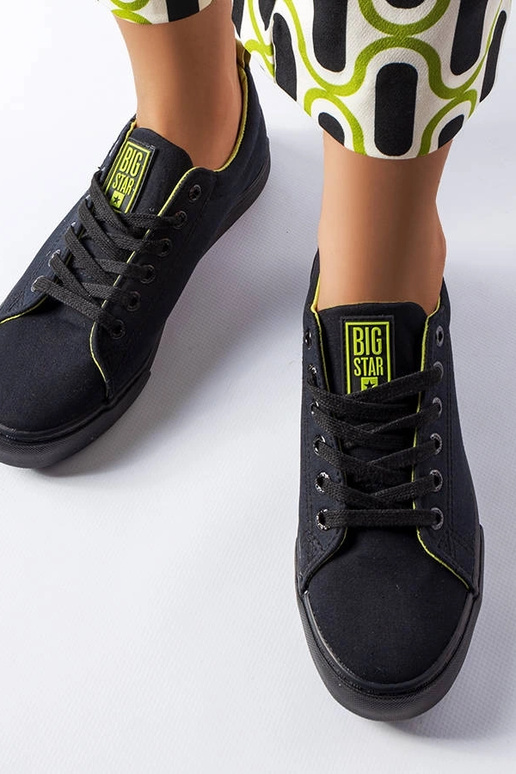 Baskets en tissu noir Big Star LL274247 Baskets en tissu noir Big Star LL274247