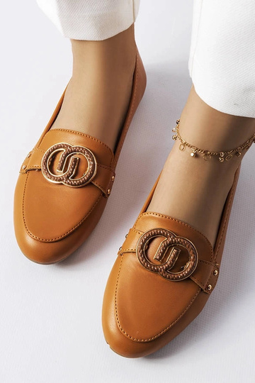Mocassins marron pour femme Eleena 2