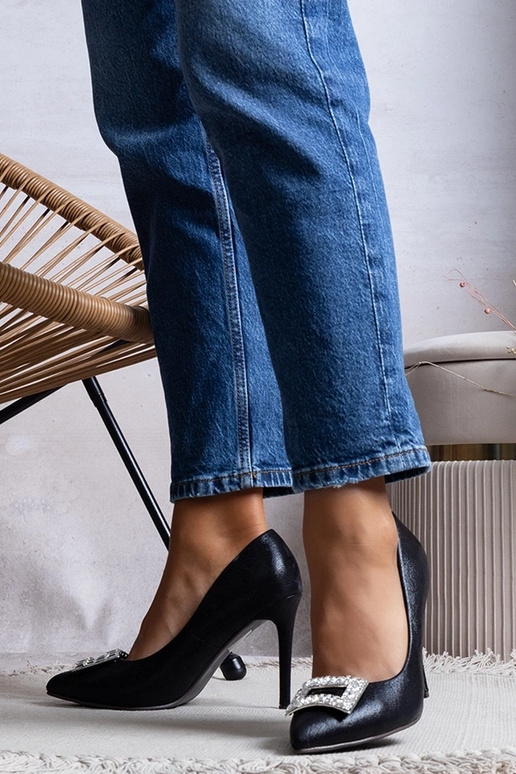 Escarpins femme Tyson en cuir verni noir Escarpins femme Tyson en cuir verni noir