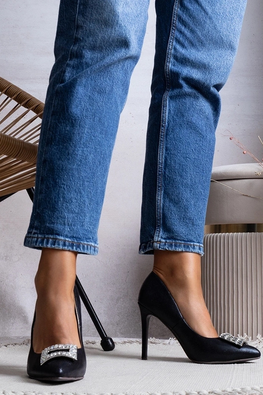 Escarpins femme Tyson en cuir verni noir Escarpins femme Tyson en cuir verni noir