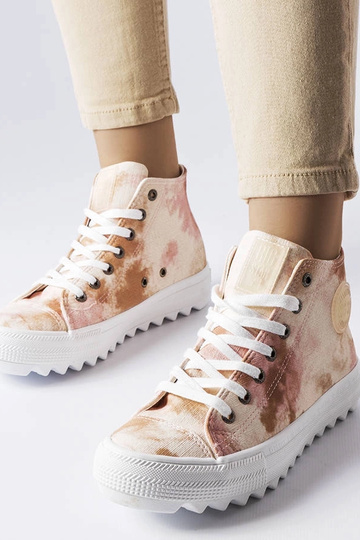 Baskets Big Star beiges à...