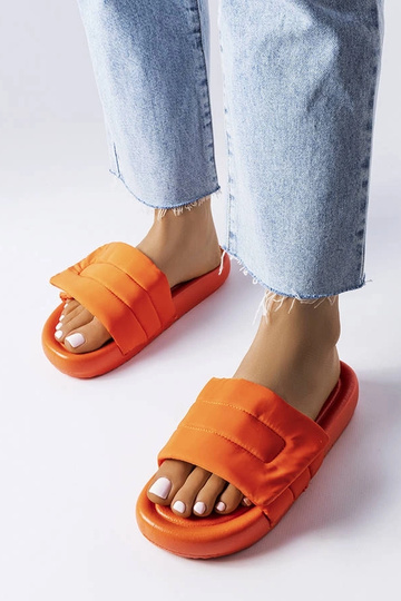 Tongs velcro orange Aleron