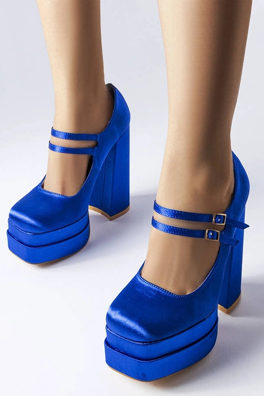 Escarpins à talons hauts bleus Gabriel