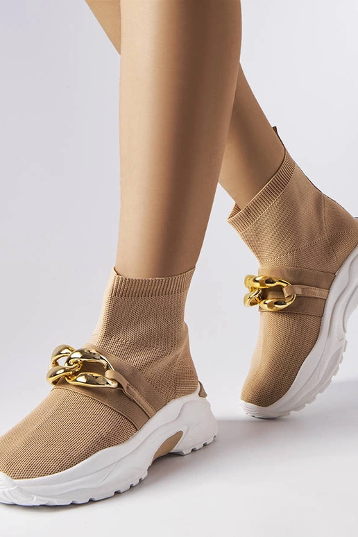 Baskets marron à chaîne Baptiste Baskets marron à chaîne Baptiste