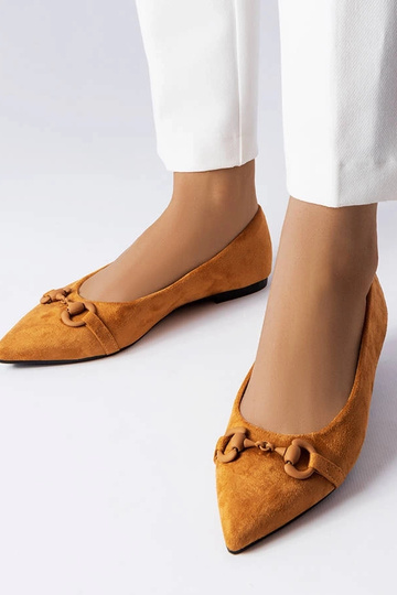 Ballerines marron à bout... 2