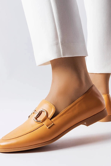 Mocassins bruns à talon plat, « Jomphe » 2