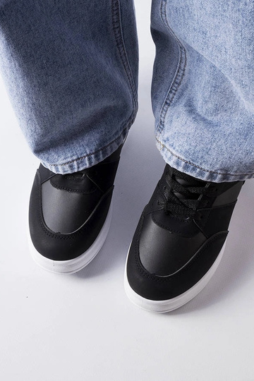 Baskets compensées noires CinqMars 2