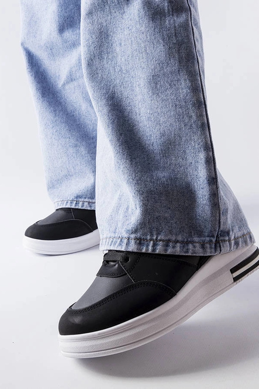 Baskets compensées noires CinqMars Baskets compensées noires CinqMars