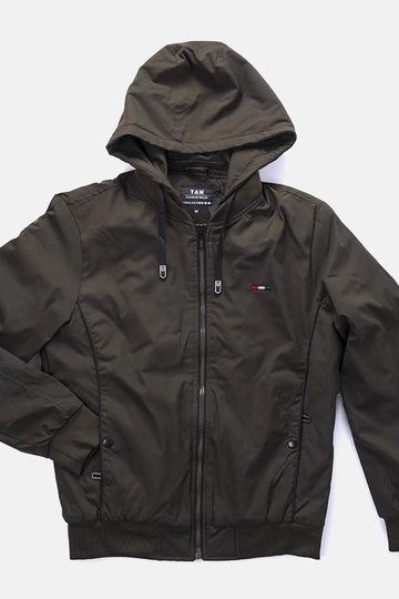 Coupe-vent à capuche Duplessis pour homme vert