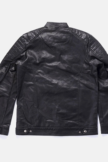 Veste en similicuir noir pour homme Guertin 2