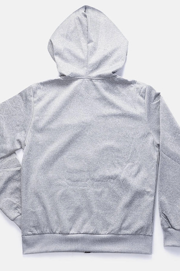 Sweat à capuche gris clair... 2