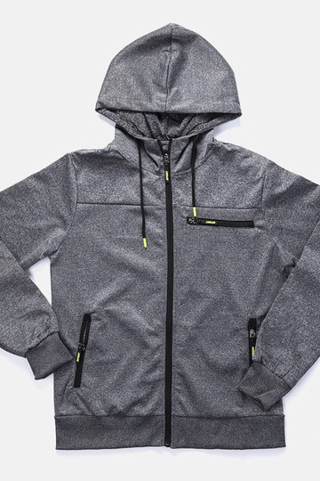 Sweat à capuche gris foncé Curtis pour homme
