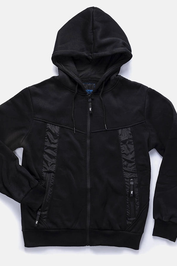 Sweat à capuche chaud noir...