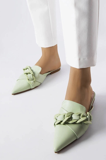 Tongs vertes élégantes à...