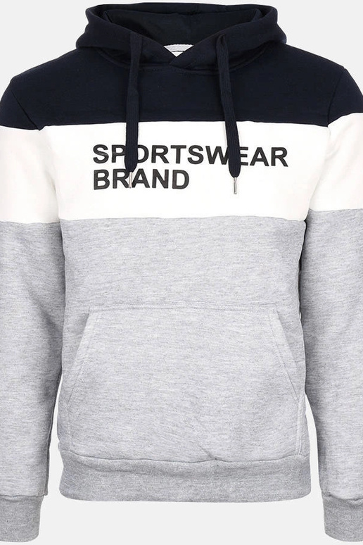 Sweat à capuche gris clair pour homme