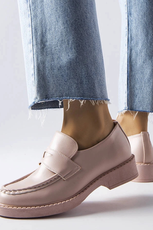 Mocassins roses élégants Élodie