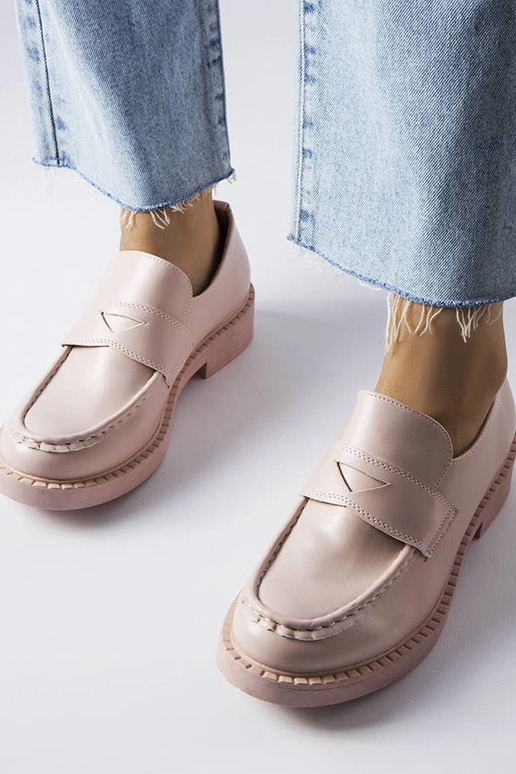 Mocassins roses élégants Élodie