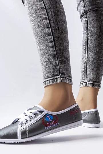 Baskets Woodstock grises pour femmes