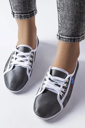 Baskets Woodstock grises pour femmes 2
