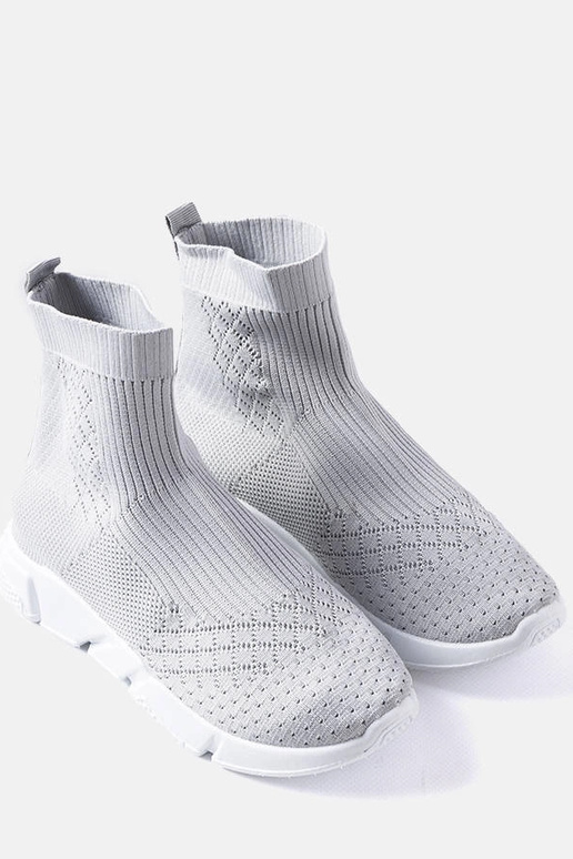 Baskets chaussettes grises de Olot