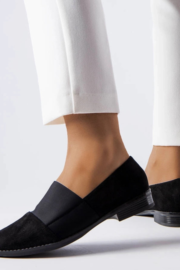 Chaussures plates noires Stoney 2