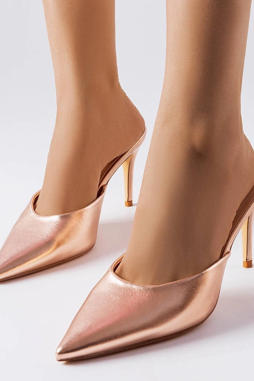 Mules à talons hauts Gold Drainer Mules à talons hauts Gold Drainer