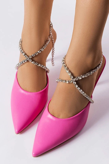 Mules à talons hauts Drainer rose 2