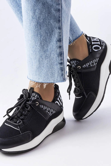 Baskets Vinceza noires et blanches