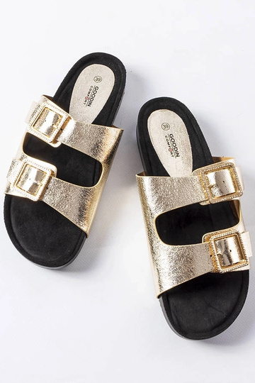 Claquettes en cuir verni... 2