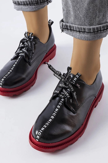 Bottines noires à semelle contrastante Hanifan