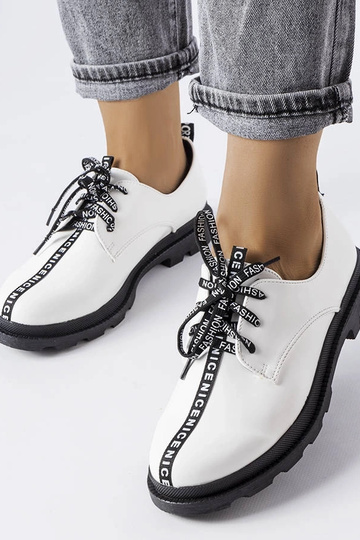 Bottines blanches à semelle contrastante Hanifan