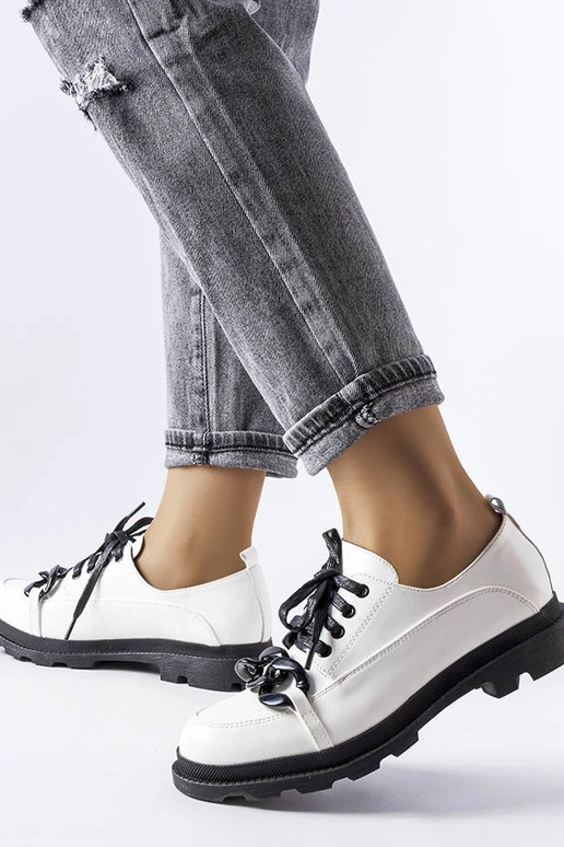 Chaussures à chaîne blanche Allain Chaussures à chaîne blanche Allain