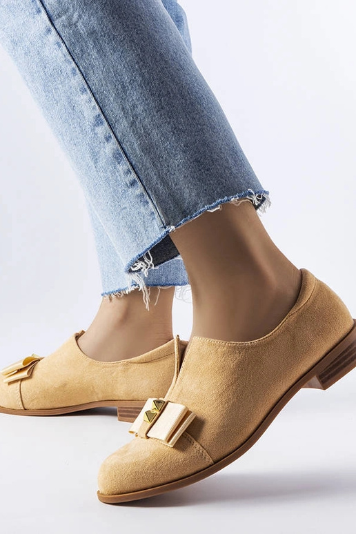 Chaussures à nœud en peuplier beige Chaussures à nœud en peuplier beige
