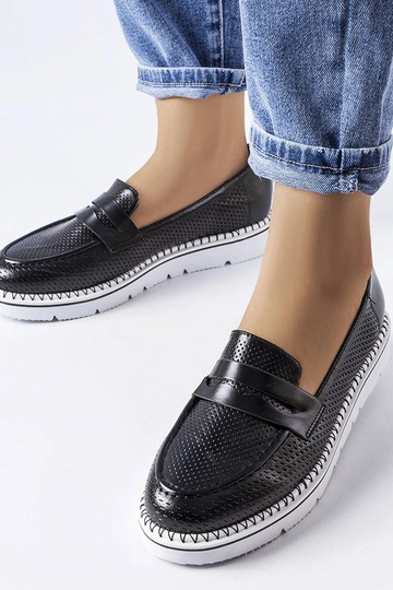 Bottines perforées Bloomsburg noires